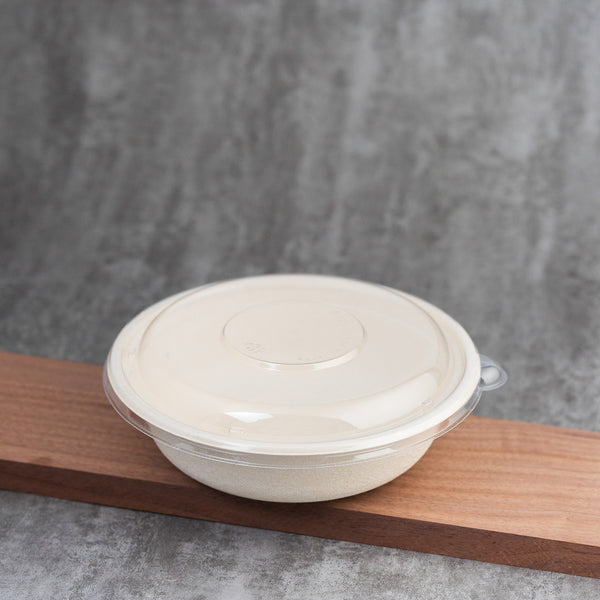 Molded Fiber Round Bowl 24-32oz - PET Lid