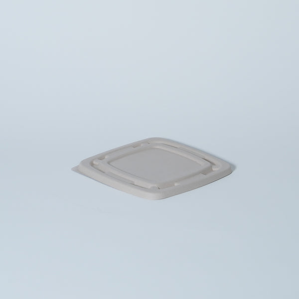 Molded Fiber Round Square Bowl 16-42oz - Molded Fiber Lid