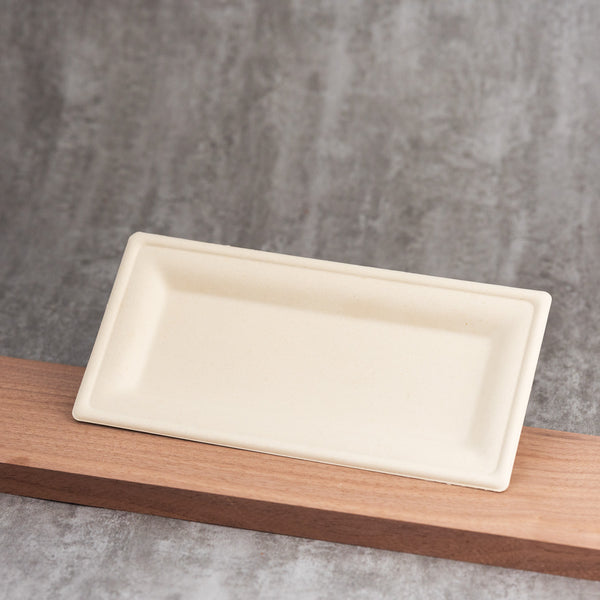 Molded Fiber Flat Tray - 10.2" x 5.1"