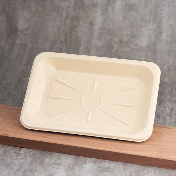 Molded Fiber Flat Tray - 8.9" x 6.5"