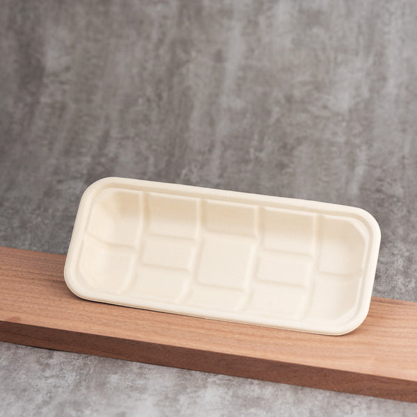 Molded Fiber Meat Tray - 10.2" x 4.4"