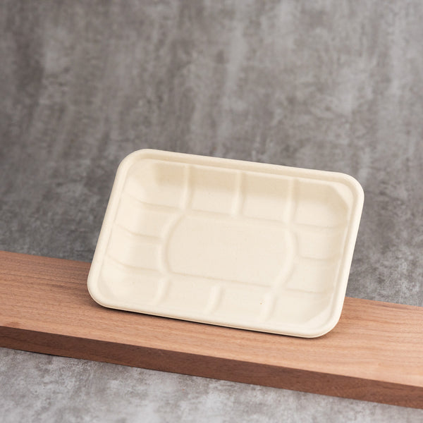 Molded Fiber Meat Tray - 8.4" x 5.9"