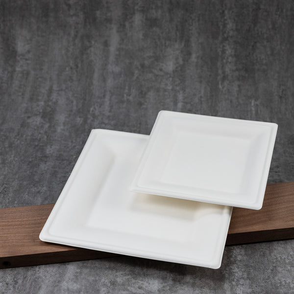 Molded Fiber Square Tray 8" - 10''